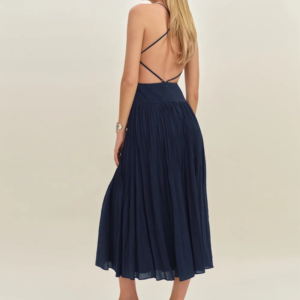 Reformation Perlette Dress Midnight